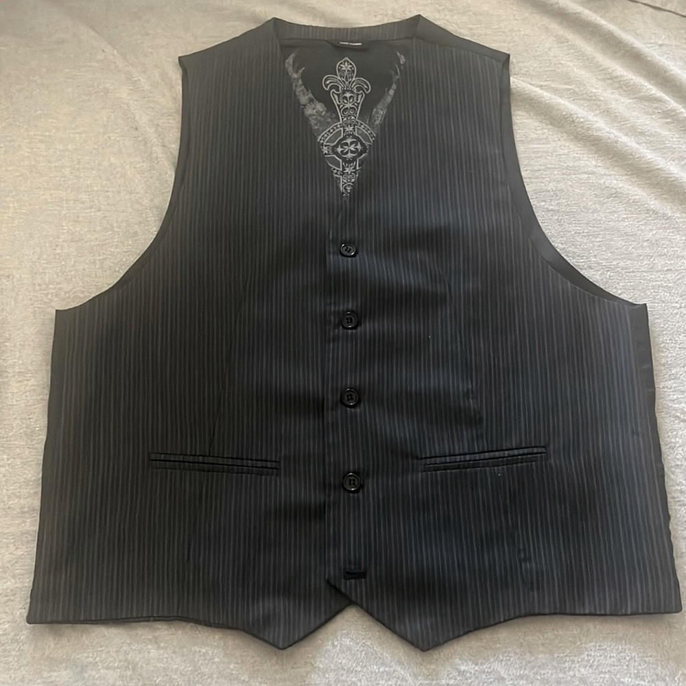 Men’s Black Dress Vest